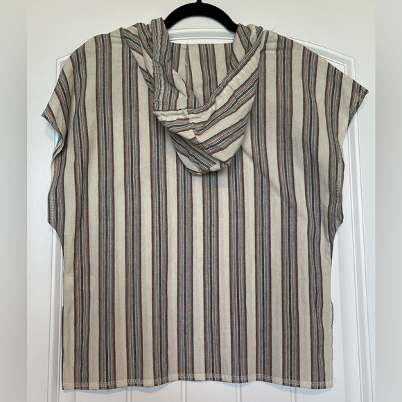 •Target• Woman’s Wild Fable Striped Boho Hooded Style Shirt (Size XS) - Picture 2 of 6